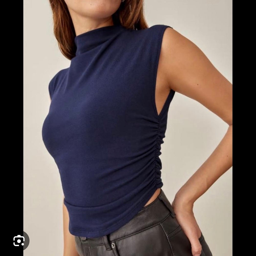 Reformation Lindy Top in Danube